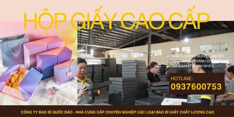 Hộp đựng quà cao cấp, Sản xuất bao bì giấy