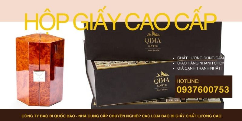 Hộp đựng quà cao cấp, Sản xuất bao bì giấy
