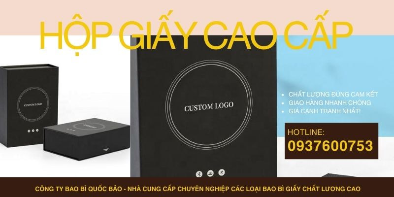 Hộp đựng quà cao cấp, Sản xuất bao bì giấy