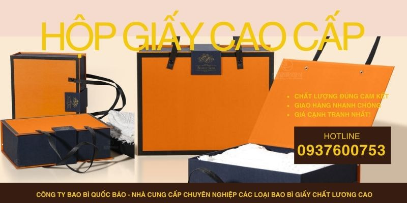 Hộp đựng quà cao cấp, Sản xuất bao bì giấy