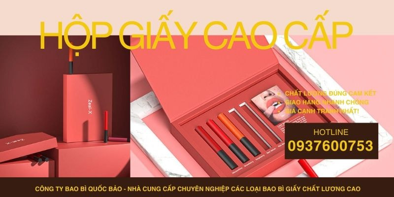 Hộp đựng quà cao cấp, Sản xuất bao bì giấy