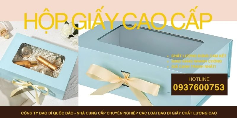 Hộp Đựng Quà Cao Cấp Theo Yêu Cầu – Sản Xuất Bao Bì Giấy Tại Quốc Bảo