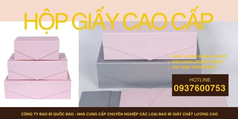 Hộp Đựng Quà Cao Cấp Theo Yêu Cầu – Sản Xuất Bao Bì Giấy Tại Quốc Bảo