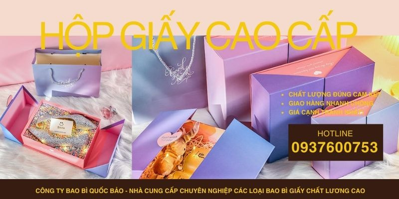 Hộp Đựng Quà Cao Cấp Theo Yêu Cầu – Sản Xuất Bao Bì Giấy Tại Quốc Bảo