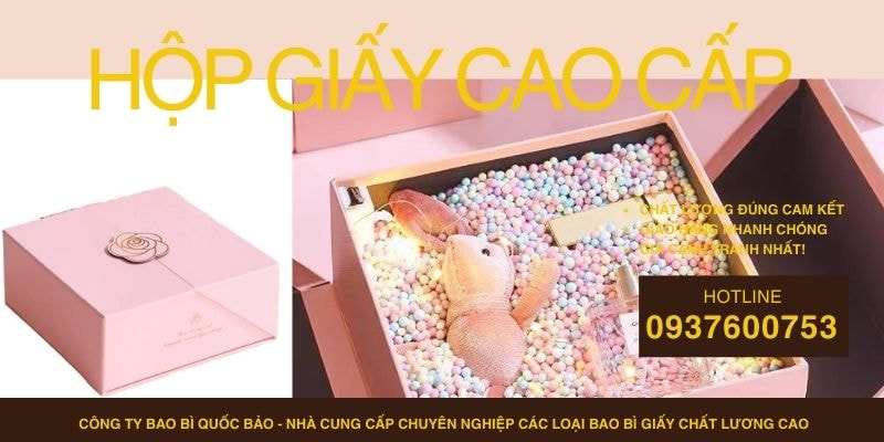 Hộp Đựng Quà Cao Cấp Theo Yêu Cầu – Sản Xuất Bao Bì Giấy Tại Quốc Bảo