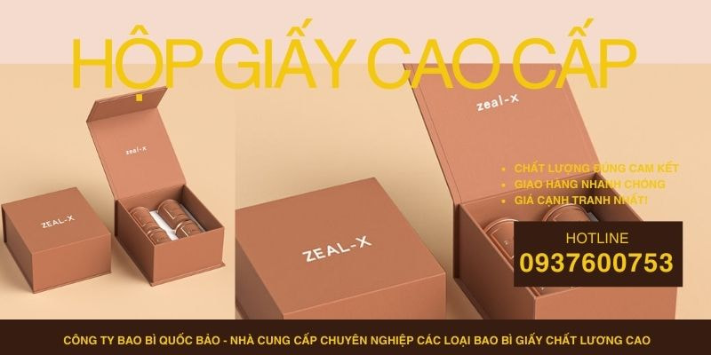 Hộp Đựng Quà Cao Cấp Theo Yêu Cầu – Sản Xuất Bao Bì Giấy Tại Quốc Bảo