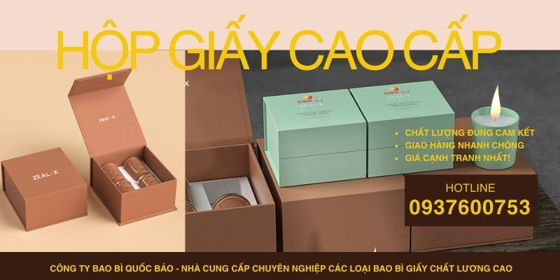 Hộp Đựng Quà Cao Cấp Theo Yêu Cầu – Sản Xuất Bao Bì Giấy Tại Quốc Bảo