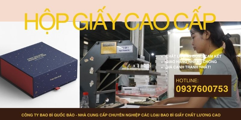 Hộp đựng quà cao cấp, Sản xuất bao bì giấy