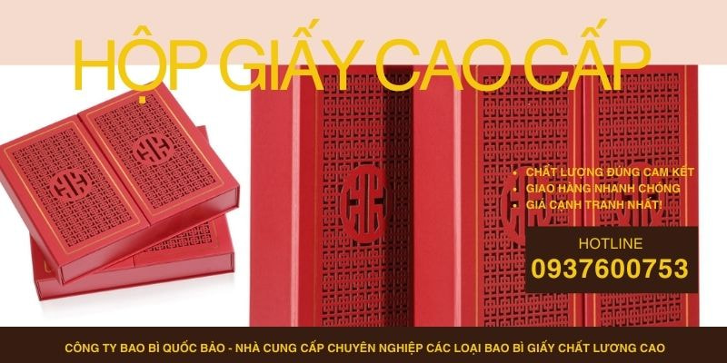 Hộp Đựng Quà Cao Cấp Theo Yêu Cầu – Sản Xuất Bao Bì Giấy Tại Quốc Bảo