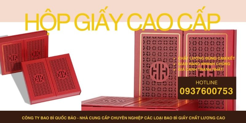 Hộp Đựng Quà Cao Cấp Theo Yêu Cầu – Sản Xuất Bao Bì Giấy Tại Quốc Bảo
