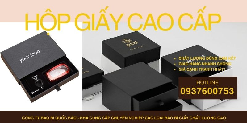 Hộp Đựng Quà Cao Cấp Theo Yêu Cầu – Sản Xuất Bao Bì Giấy Tại Quốc Bảo