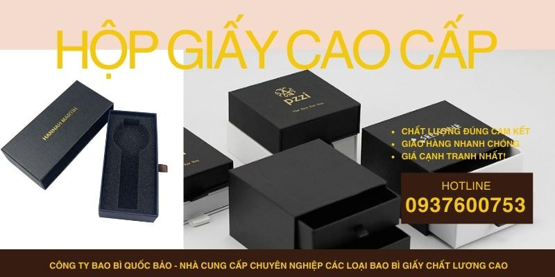 Hộp Đựng Quà Cao Cấp Theo Yêu Cầu – Sản Xuất Bao Bì Giấy Tại Quốc Bảo