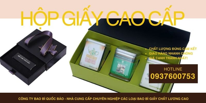 Hộp Đựng Quà Cao Cấp Theo Yêu Cầu – Sản Xuất Bao Bì Giấy Tại Quốc Bảo