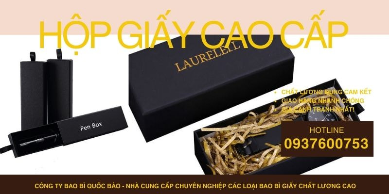 Hộp Đựng Quà Cao Cấp Theo Yêu Cầu – Sản Xuất Bao Bì Giấy Tại Quốc Bảo