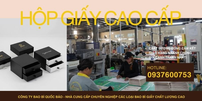 Hộp Đựng Quà Cao Cấp Theo Yêu Cầu – Sản Xuất Bao Bì Giấy Tại Quốc Bảo