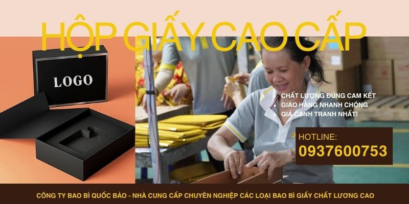 Hộp đựng quà cao cấp, Sản xuất bao bì giấy