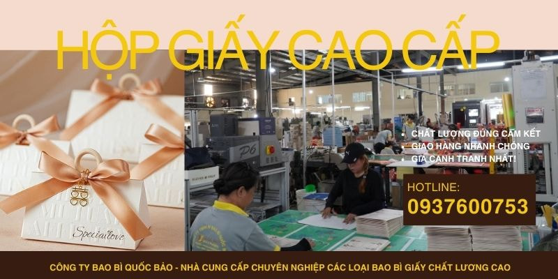 Hộp Đựng Quà Cao Cấp Theo Yêu Cầu – Sản Xuất Bao Bì Giấy Tại Quốc Bảo