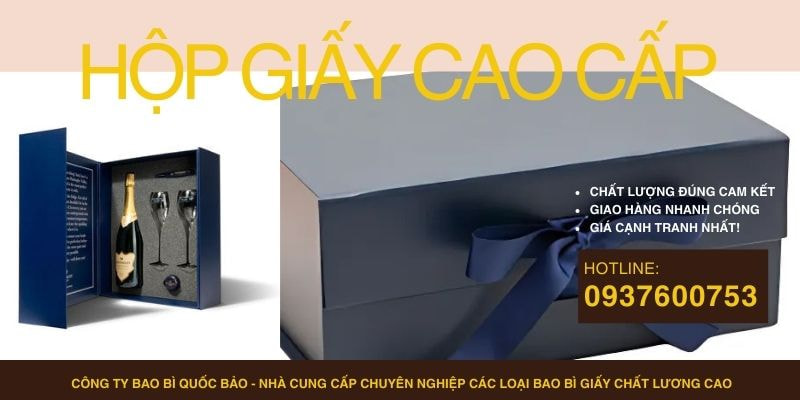 Hộp đựng quà cao cấp, Sản xuất bao bì giấy