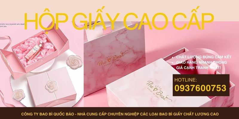 Hộp giấy mềm đựng quà: Sang trọng và tiết kiệm chi phí