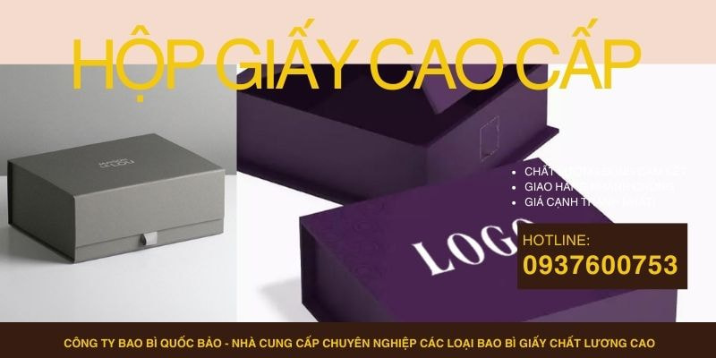Hộp đựng quà cao cấp, Sản xuất bao bì giấy
