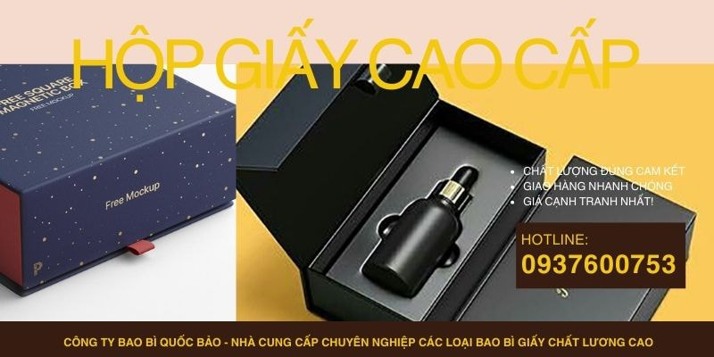 Hộp đựng quà cao cấp, Sản xuất bao bì giấy