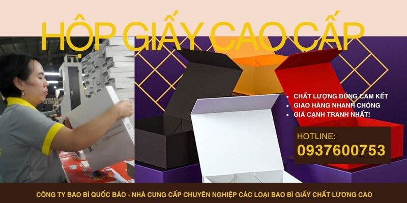 Hộp đựng quà cao cấp, Sản xuất bao bì giấy