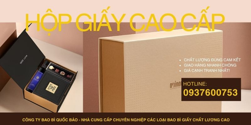 Hộp đựng quà cao cấp, Sản xuất bao bì giấy