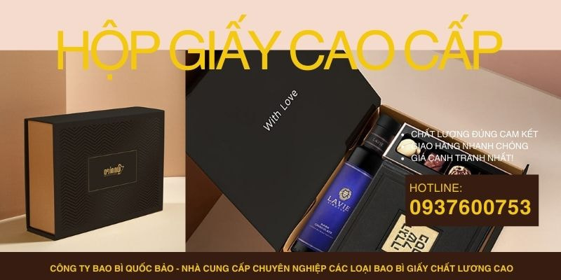 Hộp đựng quà cao cấp, Sản xuất bao bì giấy