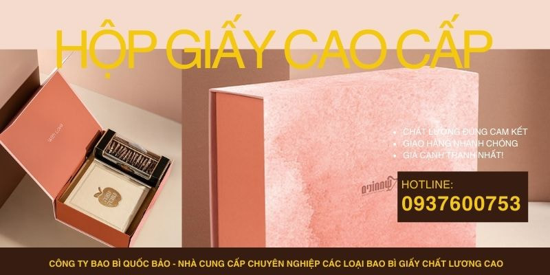 Hộp đựng quà cao cấp, Sản xuất bao bì giấy