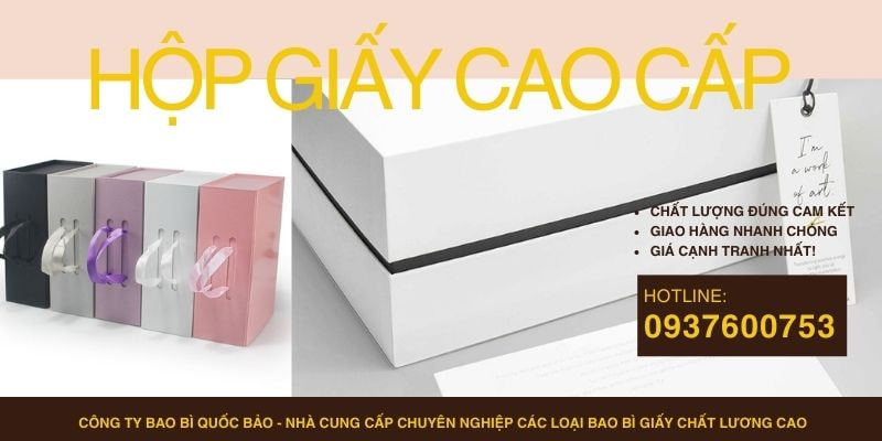 Hộp đựng quà cao cấp, Sản xuất bao bì giấy