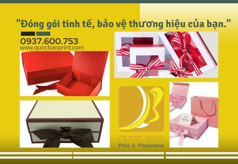 Tại Sao Nên Chọn Xưởng Sản Xuất Bao Bì Quốc Bảo Để Thiết Kế Hộp Giấy Đựng Quà Cao Cấp?