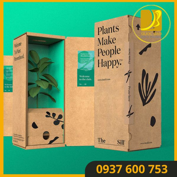 Hộp giấy carton đóng hàng tối ưu không gian lưu trữ, thiết kế tiết kiệm không gian.