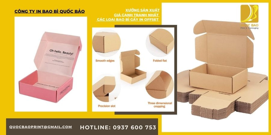 Sản xuất hộp theo yêu cầu với thiết kế độc quyền và giá tốt