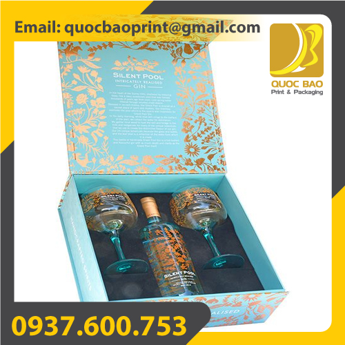 Hộp rượu cao cấp - Bao Bì Giấy Quốc Bảo