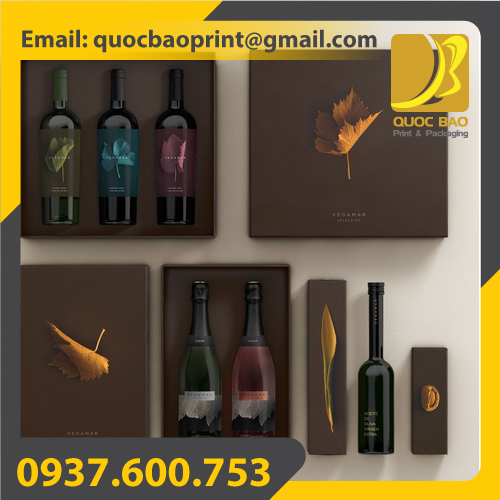 Hộp rượu cao cấp - Bao Bì Giấy Quốc Bảo