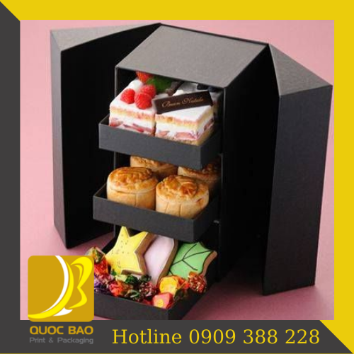 Hộp giấy đựng bánh cao cấp