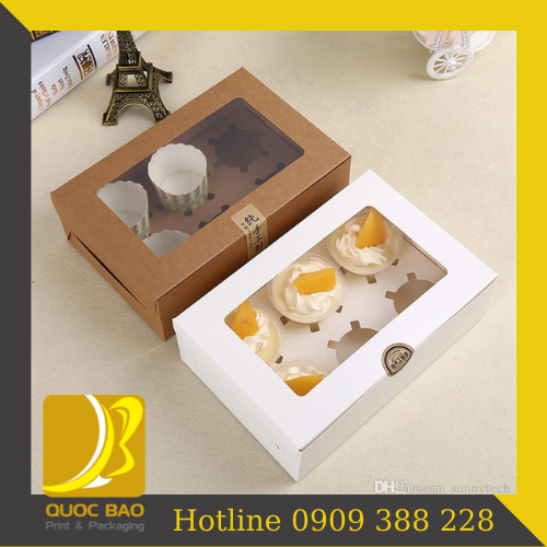 Hộp giấy đựng bánh cao cấp