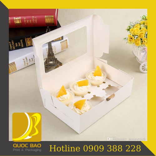 Hộp giấy đựng bánh cao cấp