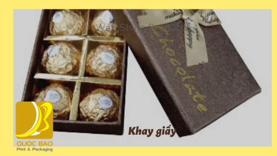 Khay hộp giấy cao cấp