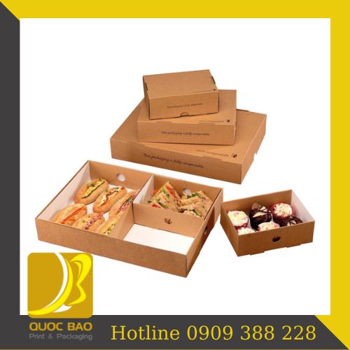 Hộp giấy đựng bánh cao cấp