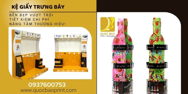 Kệ Giấy Trưng Bày – Bí Quyết Để Sản Phẩm Luôn Nổi Bật Trong Mắt Khách Hàng