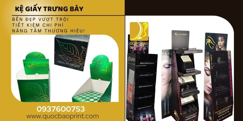 Kệ Giấy Trưng Bày – Bí Quyết Để Sản Phẩm Luôn Nổi Bật Trong Mắt Khách Hàng