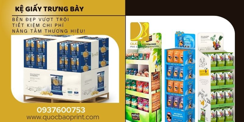 Kệ Giấy Trưng Bày – Bí Quyết Để Sản Phẩm Luôn Nổi Bật Trong Mắt Khách Hàng