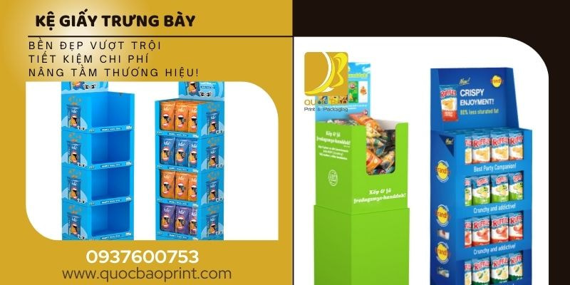 Kệ Giấy Trưng Bày – Bí Quyết Để Sản Phẩm Luôn Nổi Bật Trong Mắt Khách Hàng