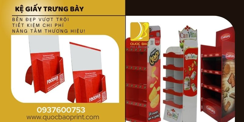Kệ Giấy Trưng Bày – Bí Quyết Để Sản Phẩm Luôn Nổi Bật Trong Mắt Khách Hàng