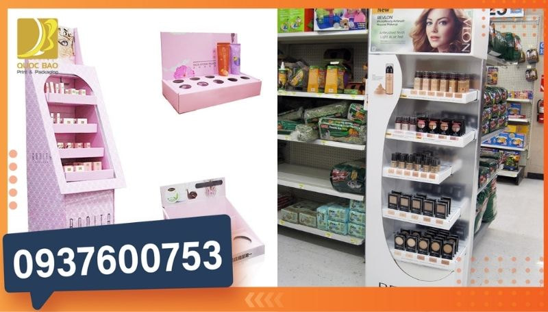 Thiết kế & in offset kệ quảng cáo theo nhận diện thương hiệu giúp tăng hiệu quả truyền thông.