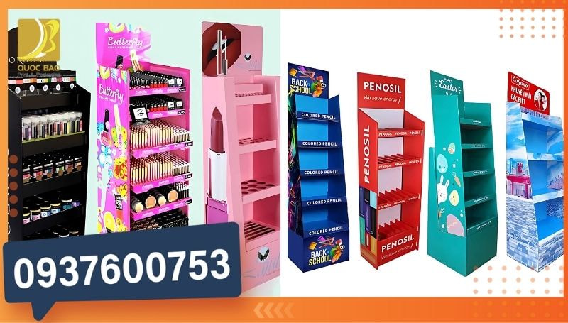 Ứng dụng kệ giấy carton trong siêu thị giúp tối ưu trưng bày sản phẩm