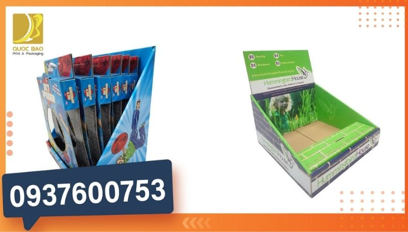 Thiết kế & in offset kệ quảng cáo theo nhận diện thương hiệu giúp tăng hiệu quả truyền thông.
