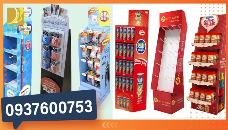 Thiết kế & in offset kệ quảng cáo theo nhận diện thương hiệu giúp tăng hiệu quả truyền thông.