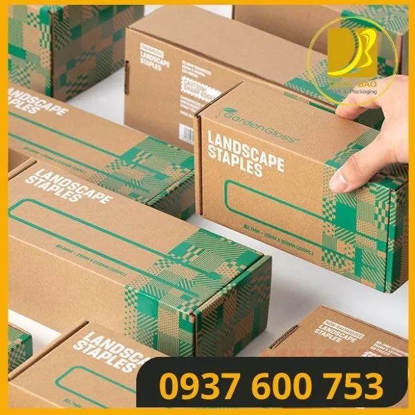Mực in an toàn: Bảo vệ sức khỏe người dùng với hộp giấy carton đóng hàng.
